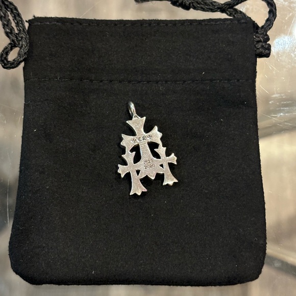 Chrome Heart Triple Cross small Pendant only Authentic - Picture 3 of 15